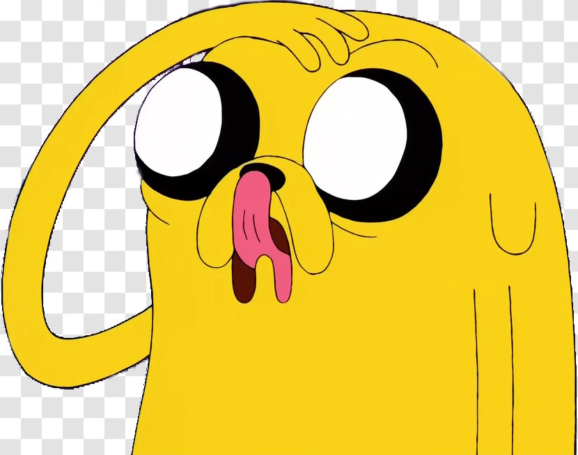 Jake The Dog Face Smiley Clip Art - Confused Cartoon Transparent PNG