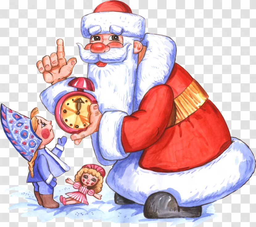Ded Moroz Snegurochka Santa Claus New Year Holiday - Finger Transparent PNG
