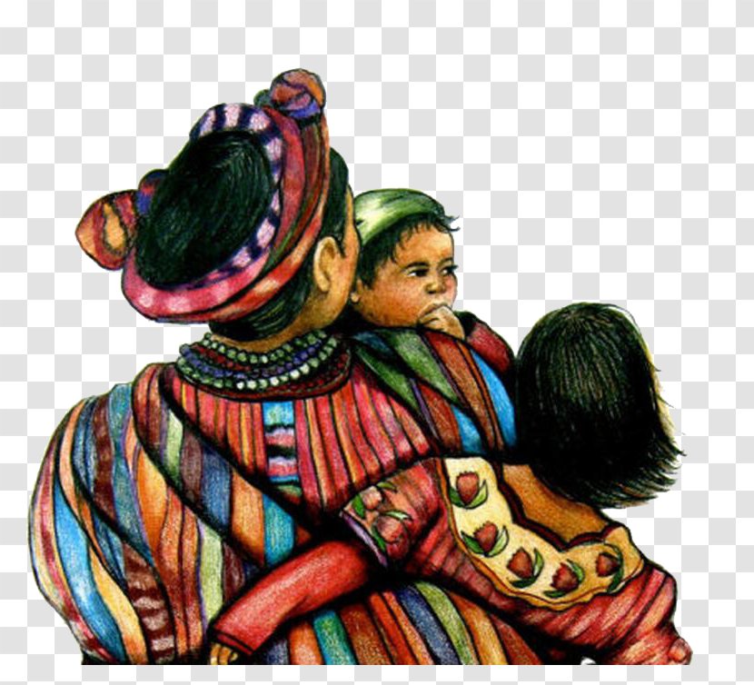 Guatemala Art Drawing Painting Illustration - The Elderly And Children Transparent PNG