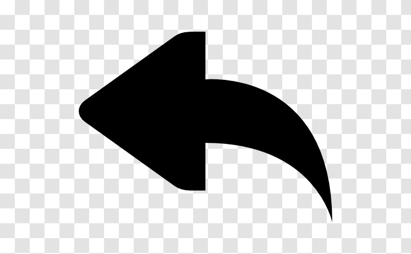 Arrow Symbol - Black - Curve Character Icons Transparent PNG