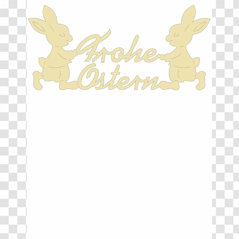 Deer Logo Character Font - Frohe Ostern Transparent PNG