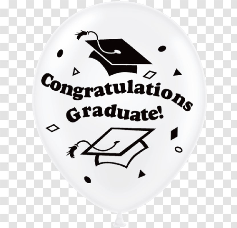 Balloon Graduation Ceremony Twin Infant Font - Silhouette - Congratulations To The New Year Transparent PNG