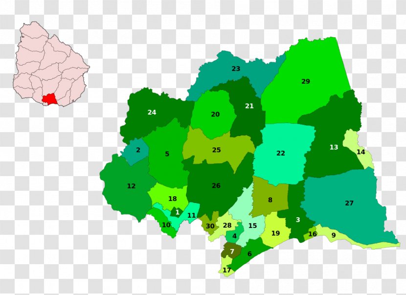 Canelones, Uruguay Municipality Of Canelones Salinas, Paso Espinosa Pando, - Tree - Map Transparent PNG