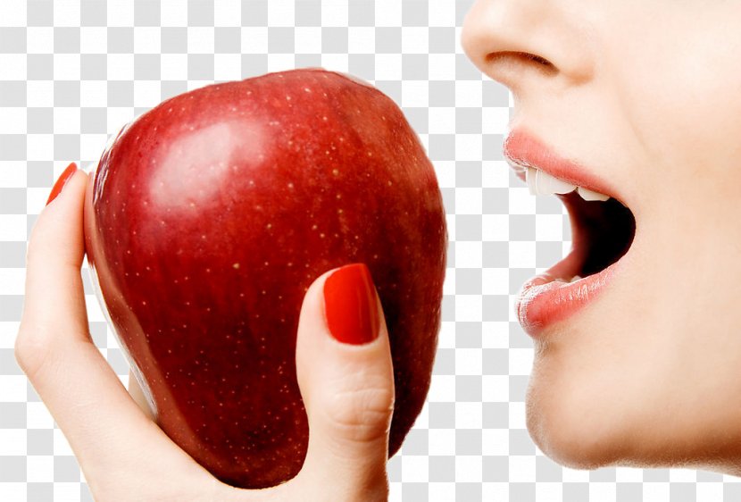 An Apple A Day Keeps The Doctor Away Biting Clip Art - Holding Transparent PNG