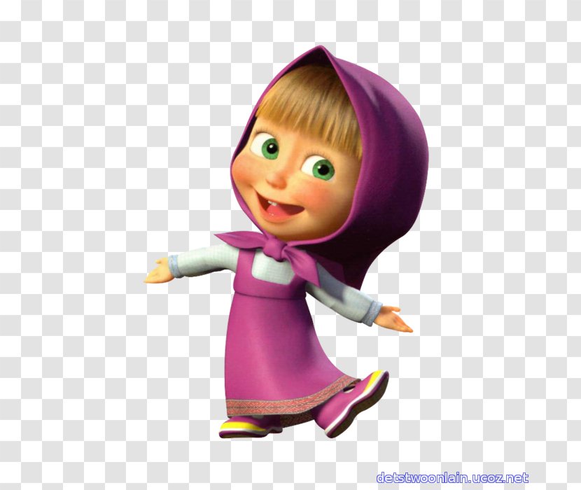 Masha And The Bear - Purple Transparent PNG