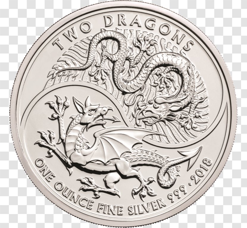 Royal Mint Bullion Coin Silver Chinese Dragon - Money Transparent PNG