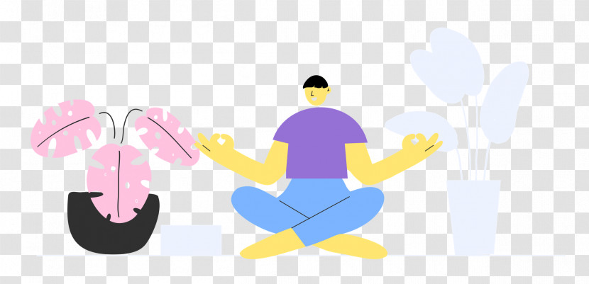 Meditating At Home Rest Relax Transparent PNG