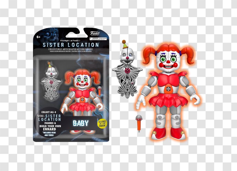 Five Nights At Freddy's: Sister Location Freddy's 4 Funko 5 Inch Articulated Action Figure Transparent PNG