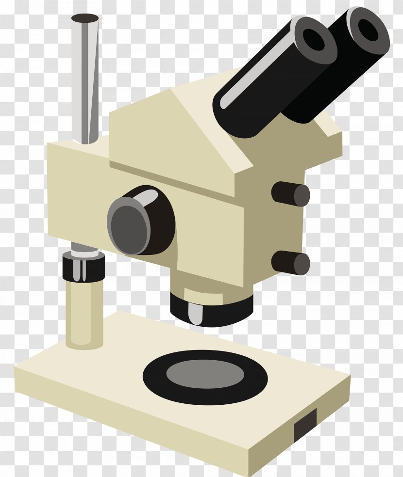 Looking Through A Microscope Optical Clip Art - Istock Transparent PNG