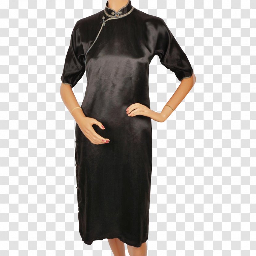 Satin Sleeve Dress Neck Costume Transparent PNG