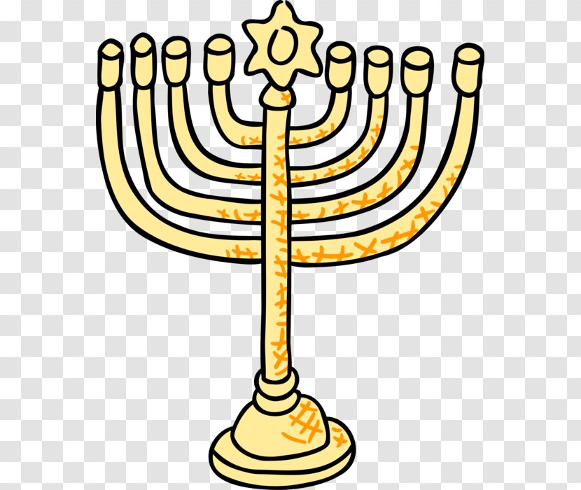 Menorah Hanukkah Candle Clip Art Vector Graphics - Shabbat Candles Transparent PNG