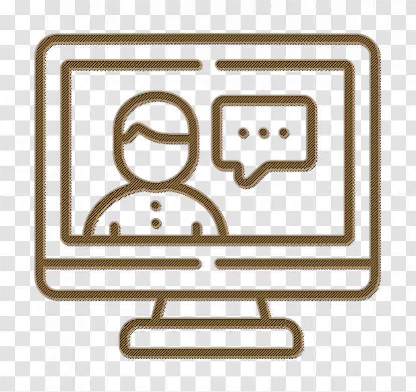 Monitor Icon Webcam Icon Online Learning Icon Transparent PNG