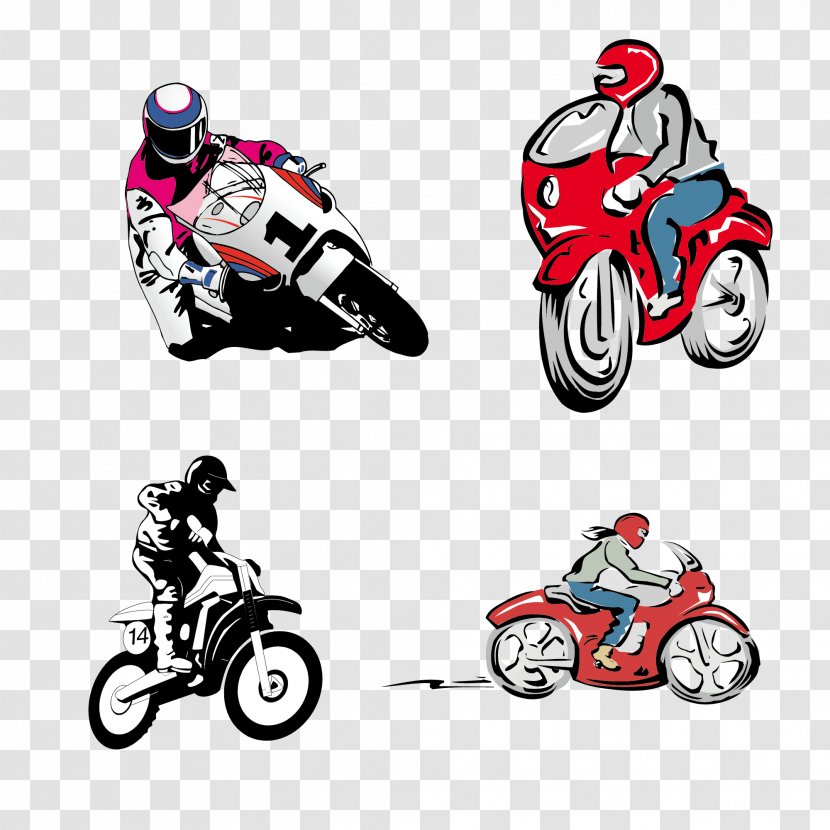 Scooter Motorcycle Vecteur - Material - Vector Collection Transparent PNG
