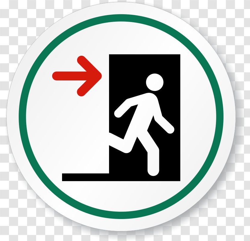 Exit Sign Elevator Fire Escape Emergency - Stairs Transparent PNG