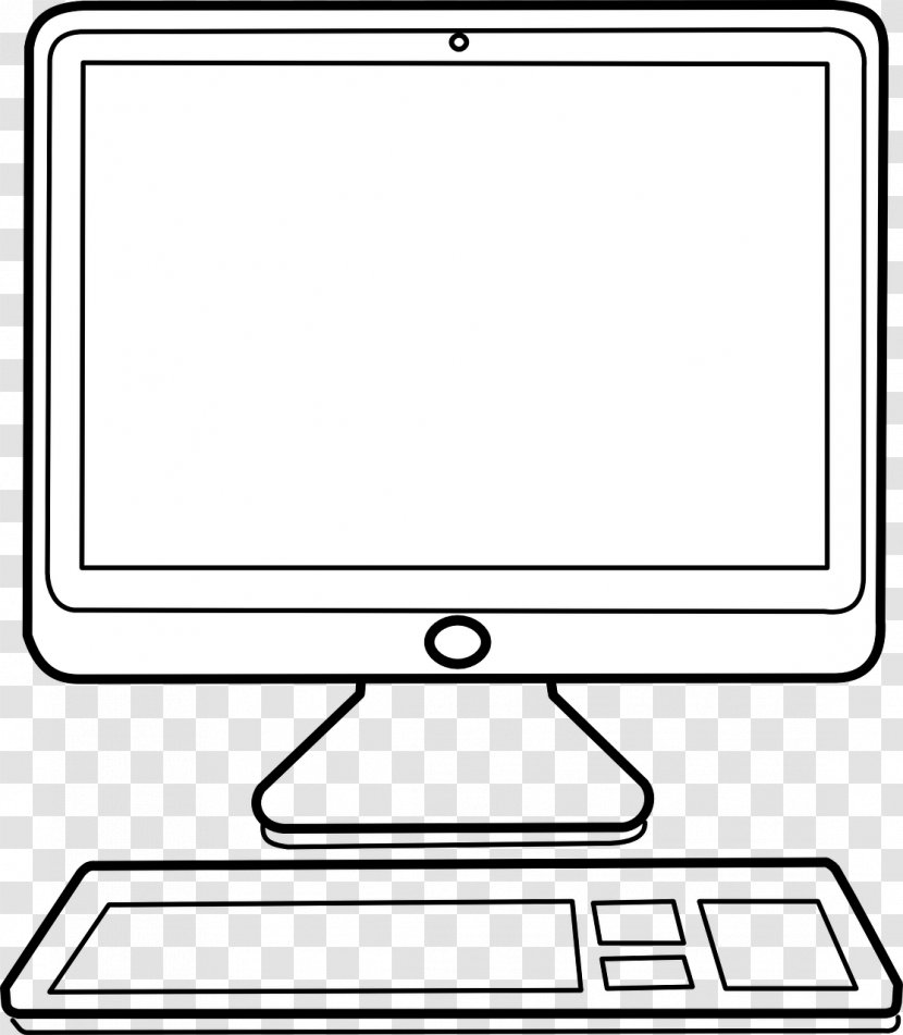 Desktop Computer Monitor Clip Art - Screen Keyboard Transparent PNG