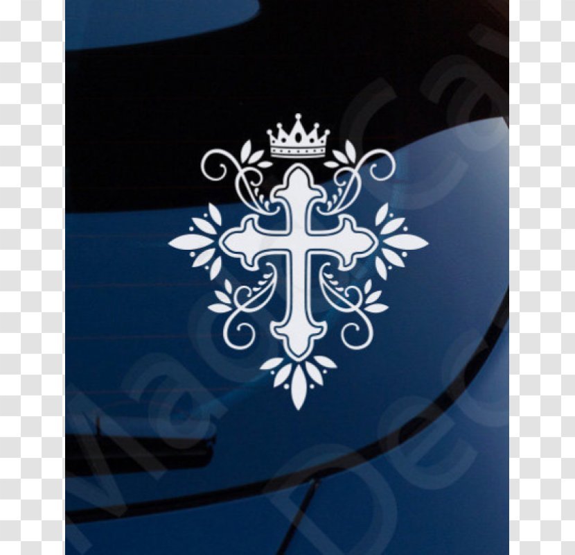 Car Decal Bumper Sticker Christian Cross - Vehicle Transparent PNG