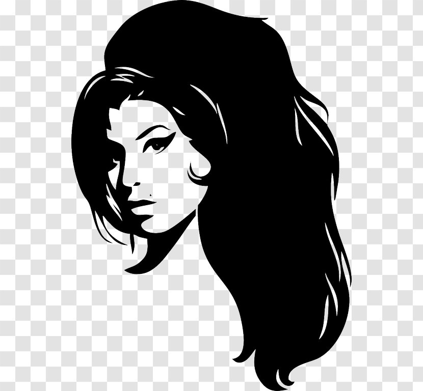 Amy Winehouse Stencil Painting Art Image - Heart Transparent PNG