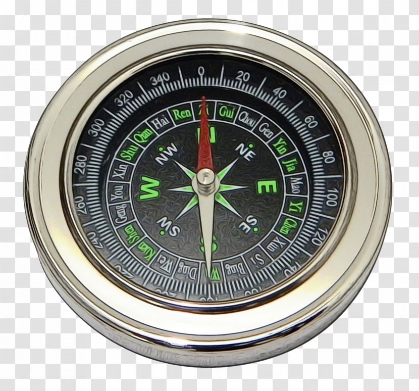 Map Compass - Measuring Instrument - Metal Fashion Accessory Transparent PNG
