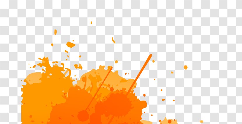 Desktop Wallpaper Computer Line Font Schizophrenia - Petal - Orange Splatter Transparent PNG