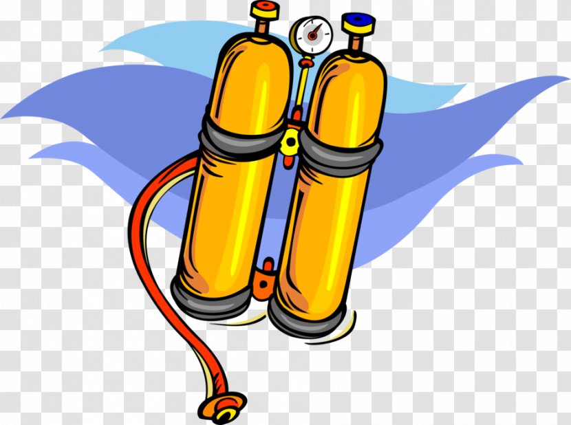 Clip Art Oxygen Tanks Diving Cylinder Underwater Vector Graphics - Scuba Tank Transparent PNG