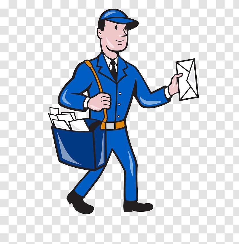 Mail Carrier Cartoon Royalty-free - Security - Uniform Transparent PNG