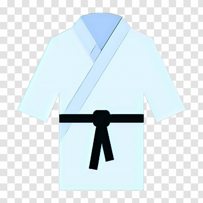 White Blue Turquoise T-shirt Line - Ribbon Sleeve Transparent PNG