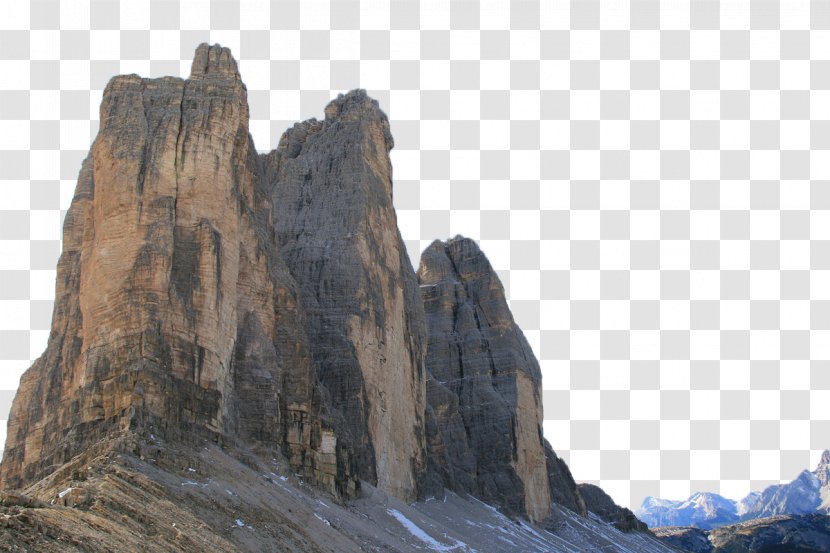 Sexten Tre Cime Di Lavaredo Schlern Dolomites Illustration - Geology - Mountain Transparent PNG