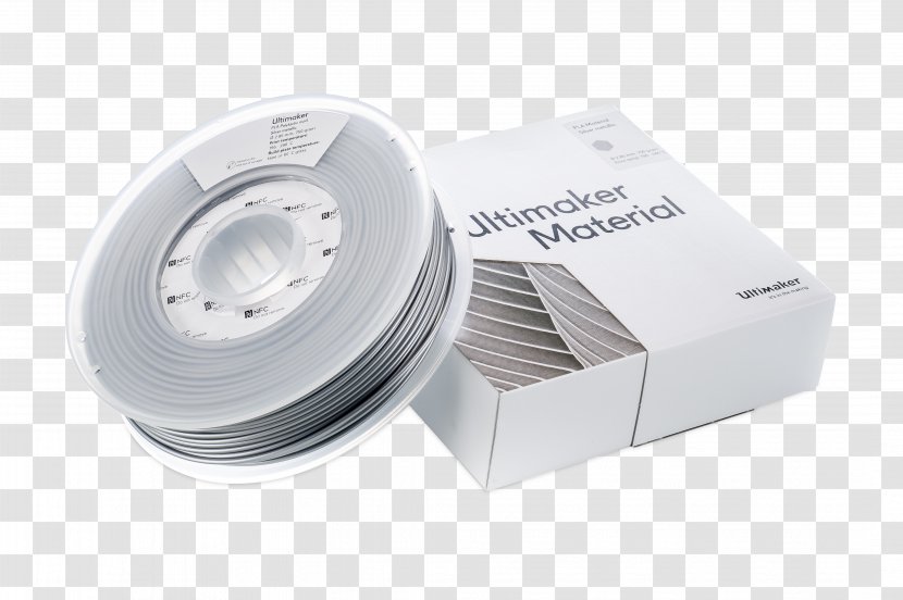 Ultimaker 3D Printing Filament Polylactic Acid Polyvinyl Alcohol - 3d - Silver Foil Transparent PNG