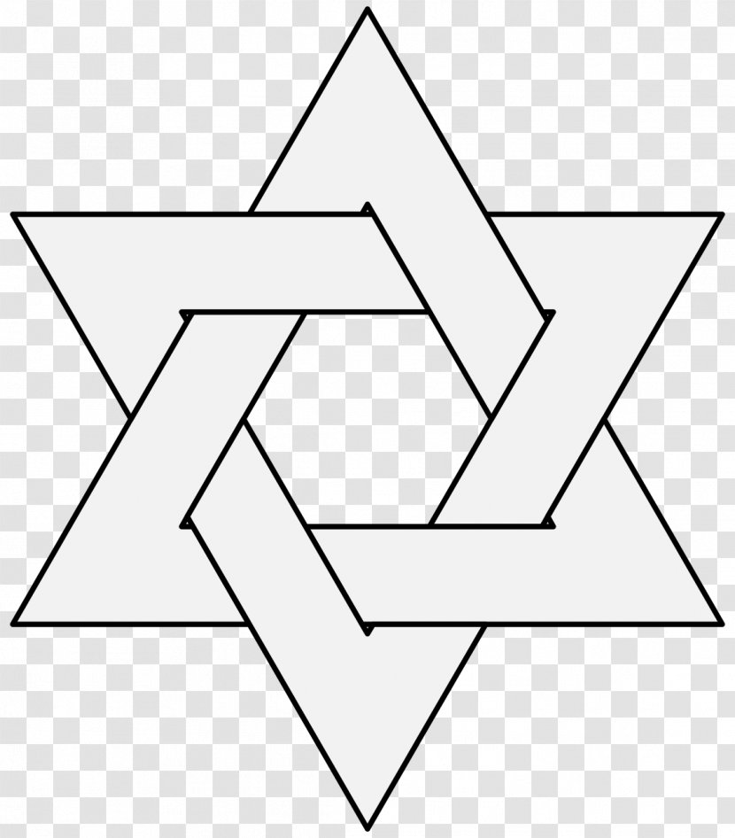 Equilateral Triangle Star Of David - Black - 5 Transparent PNG