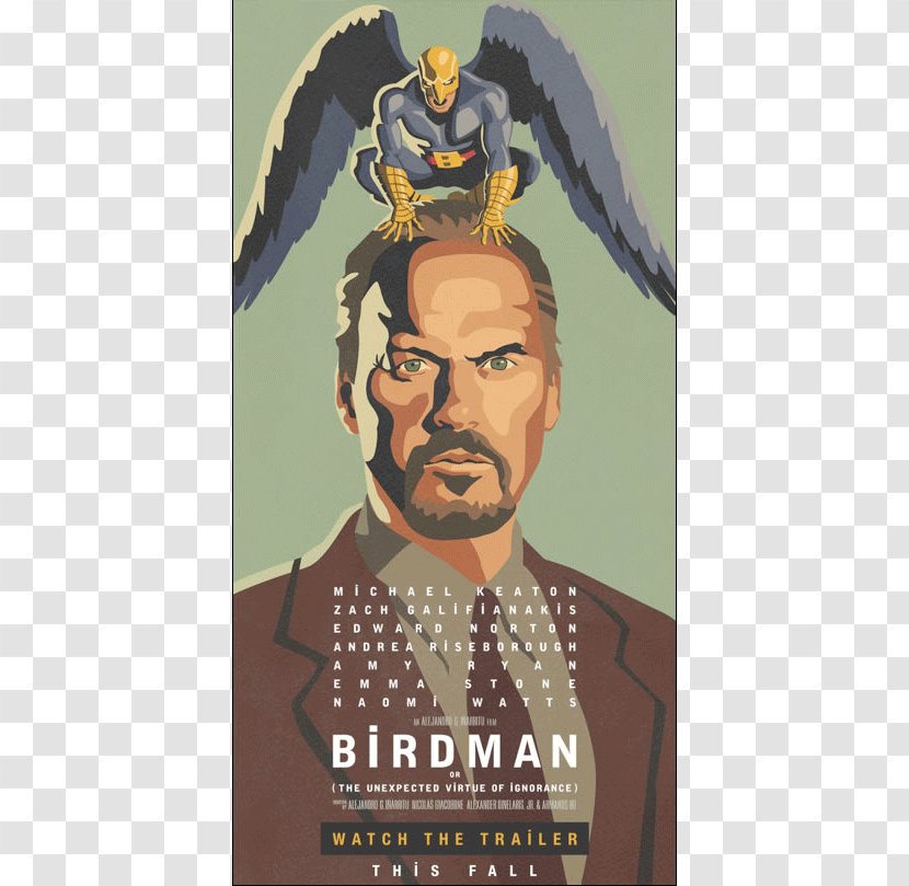 Michael Keaton Birdman Film Poster Actor Transparent PNG