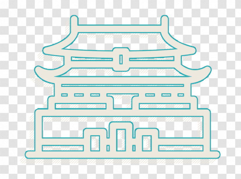 Monuments Icon China Icon Forbidden City Icon Transparent PNG