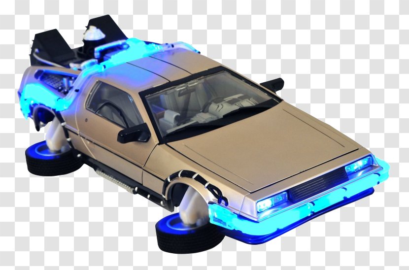 DeLorean Time Machine Back To The Future 2 Hover Electronic Vehicle Diamond Select Toys DMC-12 - Delorean Transparent PNG