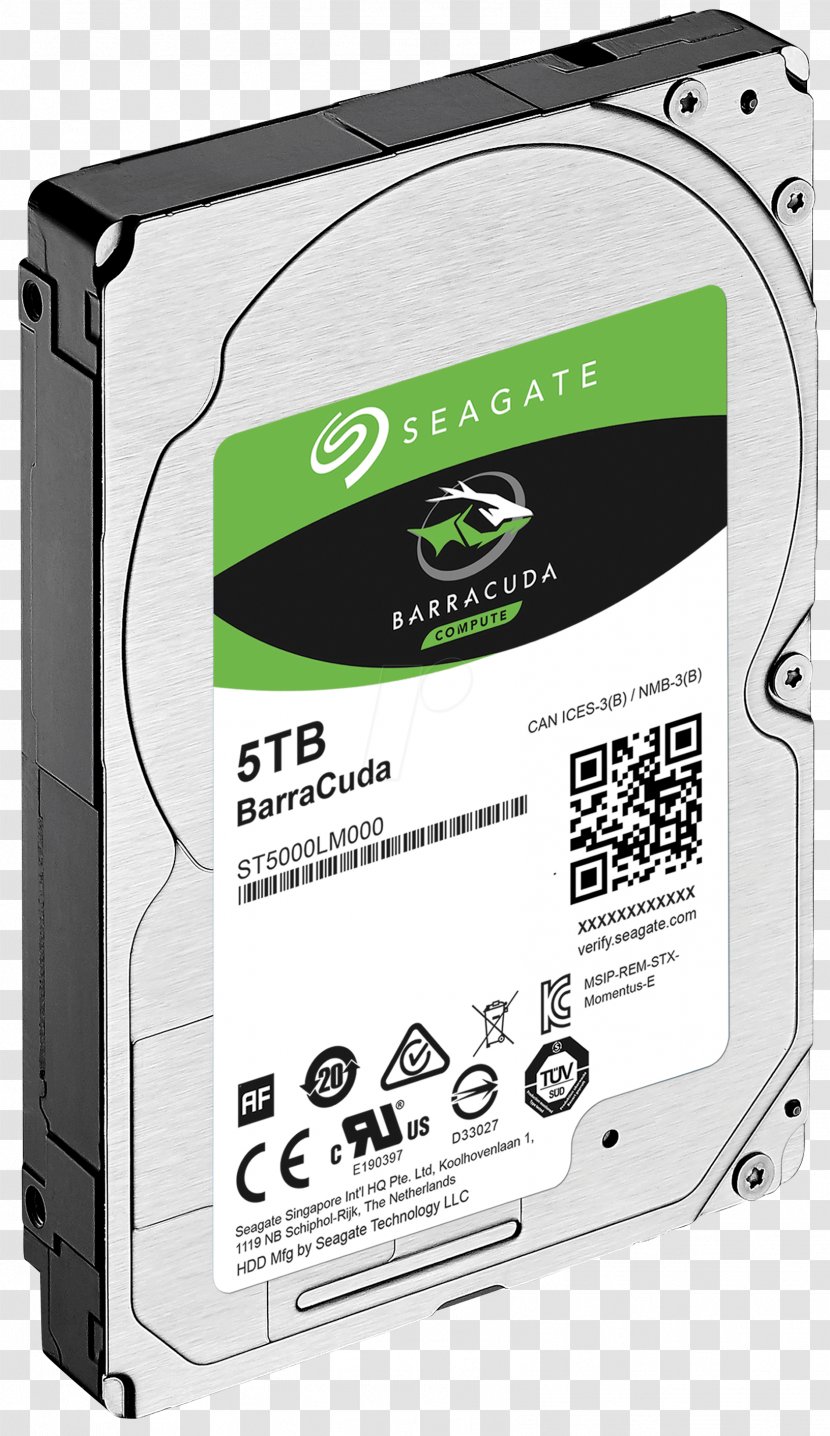 Laptop Seagate Barracuda Guardian Series BarraCuda SATA HDD Hybrid Drive Technology - Disk Storage Transparent PNG