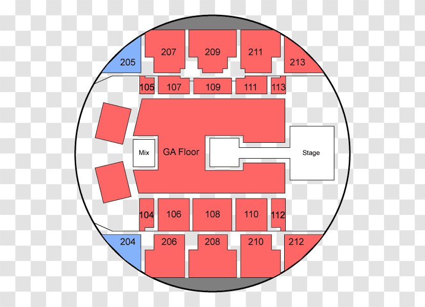 Brick Breeden Fieldhouse Kill The Lights Tour Concert - Map - Seating Assignment Transparent PNG
