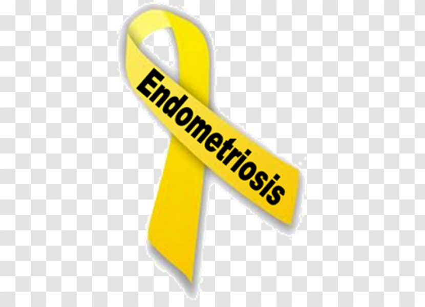 Endometriosis Uterus Disease Endometrium Awareness Ribbon - Yellow - Fertility Transparent PNG