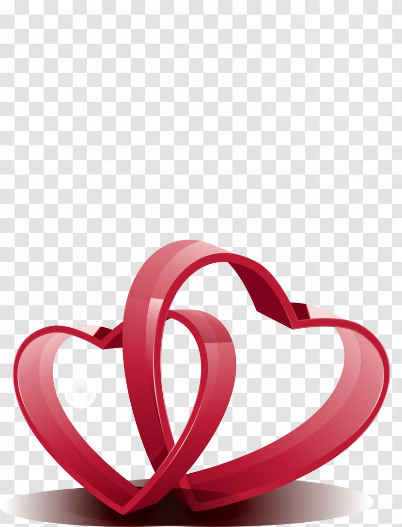 Heart Three-dimensional Space Download Euclidean Vector - Heart-shaped Transparent PNG