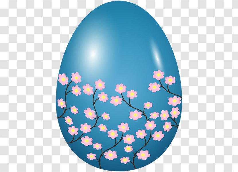 Easter Egg Bunny Clip Art - Blue Transparent PNG