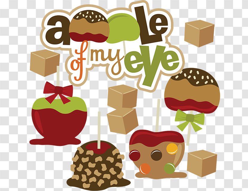 Caramel Apple Candy Pie Cane Corn - Cliparts Transparent PNG
