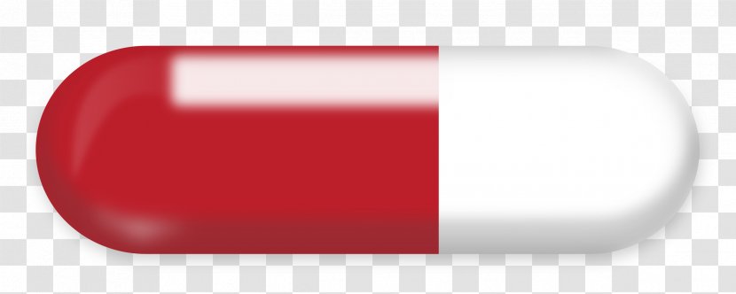 Red Rectangle Font - Pill Transparent PNG