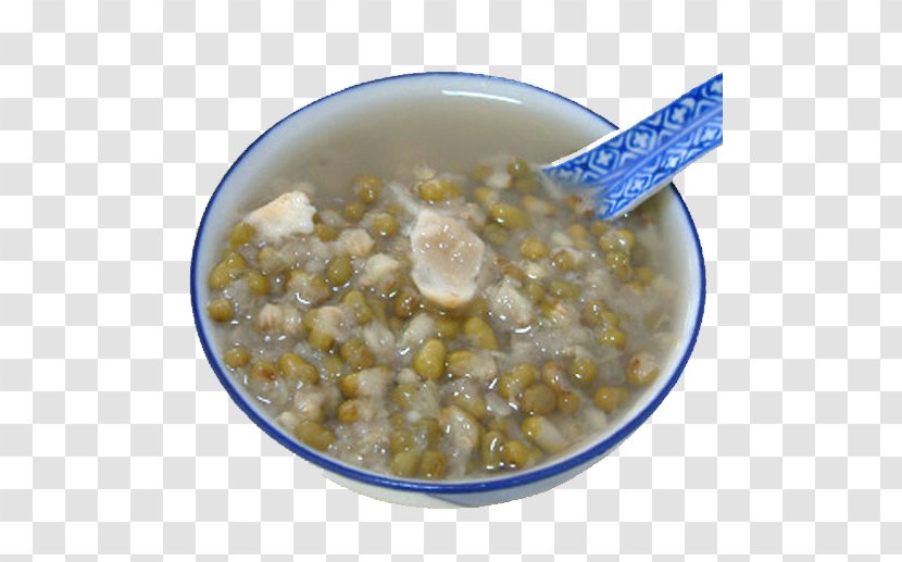 Bubur Kacang Hijau Congee Mung Bean Soup Drinking - Geng - Blue And White Porcelain Tableware Fungus Lily Green Transparent PNG