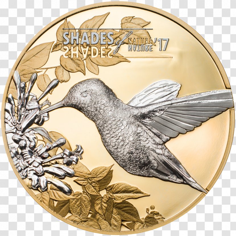 Cook Islands Hummingbird Silver Coin Gold - Perth Mint Transparent PNG