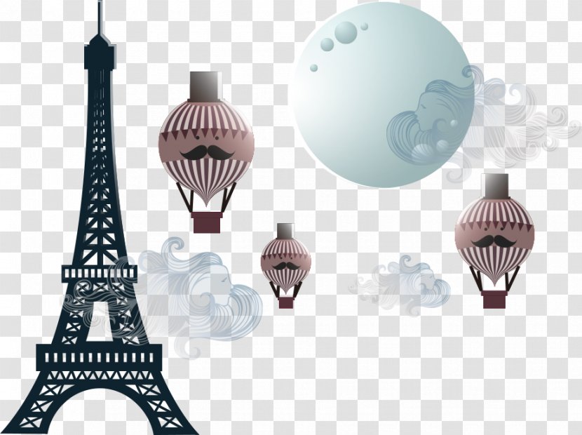 Eiffel Tower Decal - Sticker - Vector Moon Transparent PNG