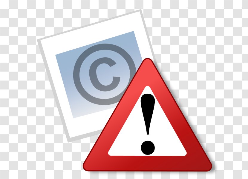 Clip Art Exclamation Mark Signage Image - Wikimedia Commons - Copyright Warning Transparent PNG