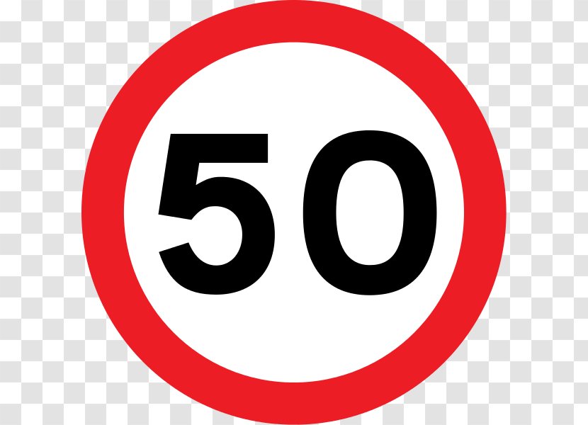 Car Traffic Sign Speed Limit Miles Per Hour Transparent PNG