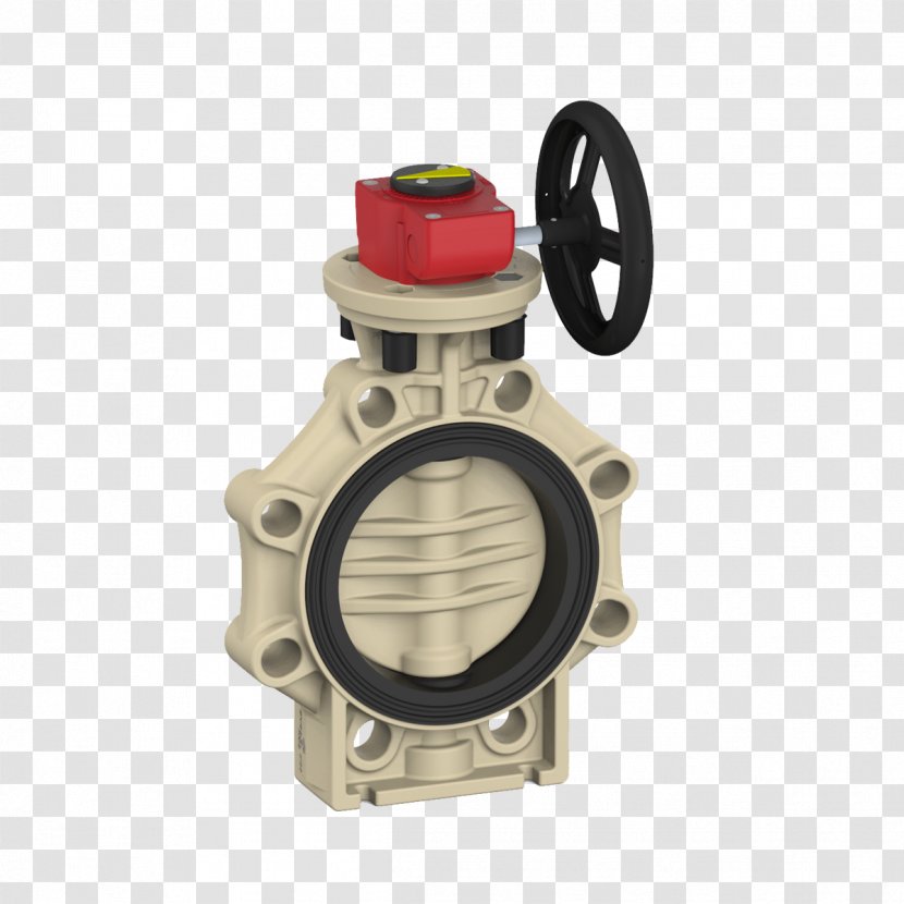 Butterfly Valve Flange Polyvinyl Chloride - Control Valves Transparent PNG