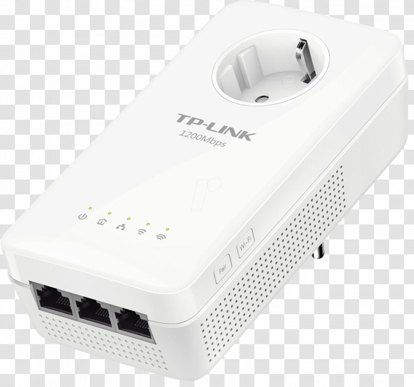 Adapter Wireless Access Points Power-line Communication TP-Link IEEE 802.11ac - Point Transparent PNG
