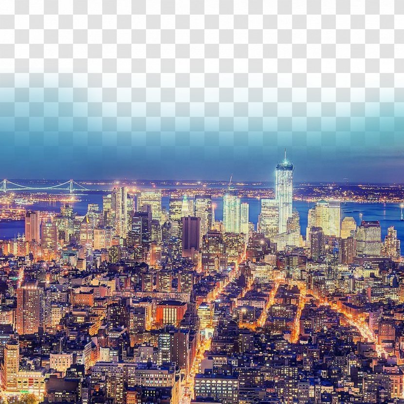 Manhattan Desktop Wallpaper High-definition Television Display Resolution Video - Residential Area - City Lights Transparent PNG