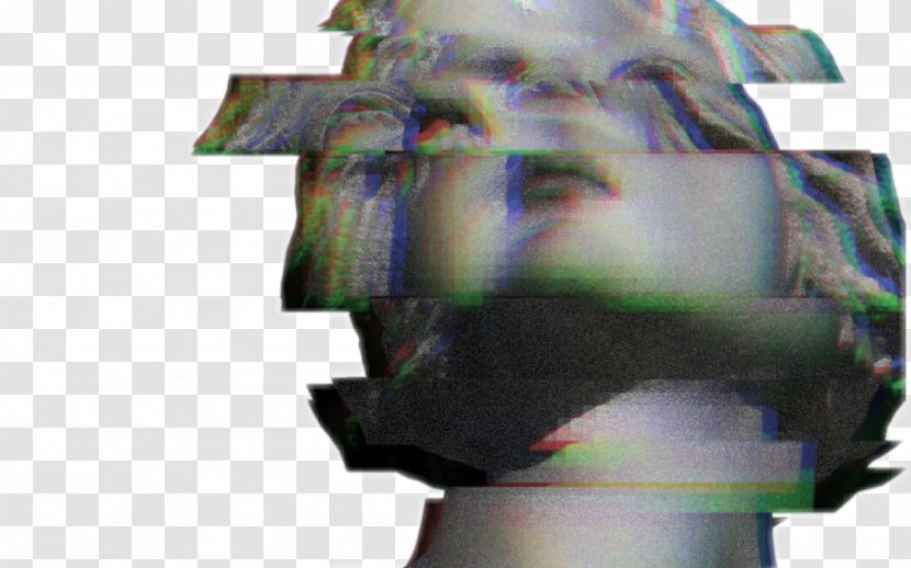 Statue Doki Literature Club! Glitch Art Image - Sculpture - 90s Grunge Tumblr Transparent PNG
