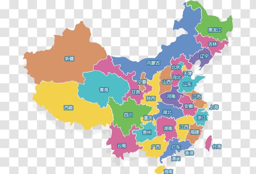 Provinces Of China Road Map - Google Maps Transparent PNG