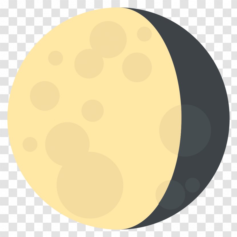 Lunar Phase Emoji Symbol Full Moon Transparent PNG